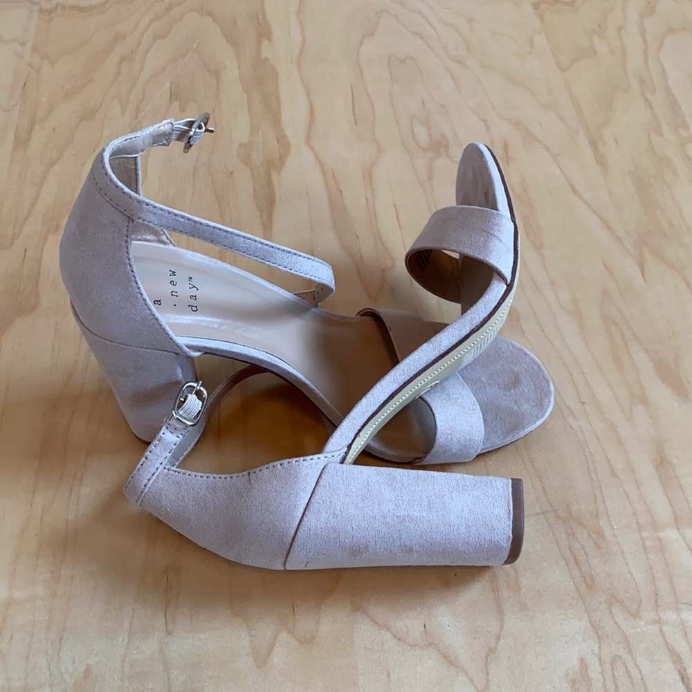 A New Day heels with ankle strap - women’s size 7